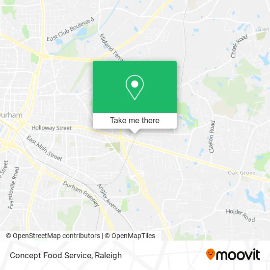 Concept Food Service map