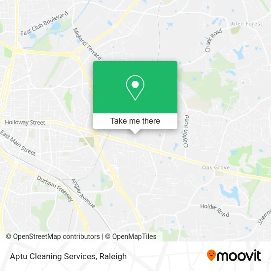 Aptu Cleaning Services map