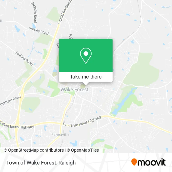 Town of Wake Forest map