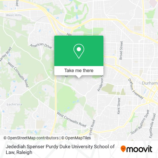 Mapa de Jedediah Spenser Purdy Duke University School of Law