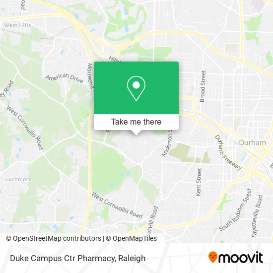 Duke Campus Ctr Pharmacy map