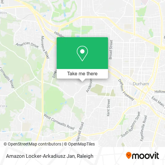 Mapa de Amazon Locker-Arkadiusz Jan