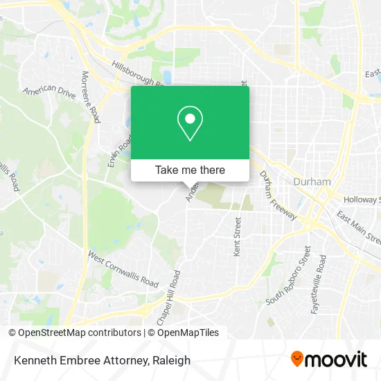 Kenneth Embree Attorney map