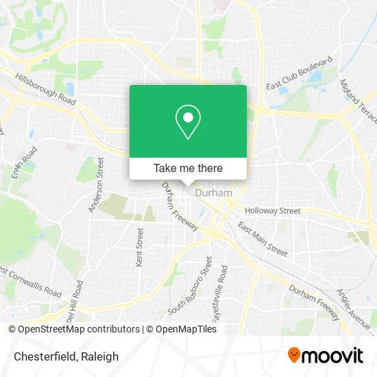 Chesterfield map