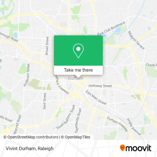 Vivint Durham map