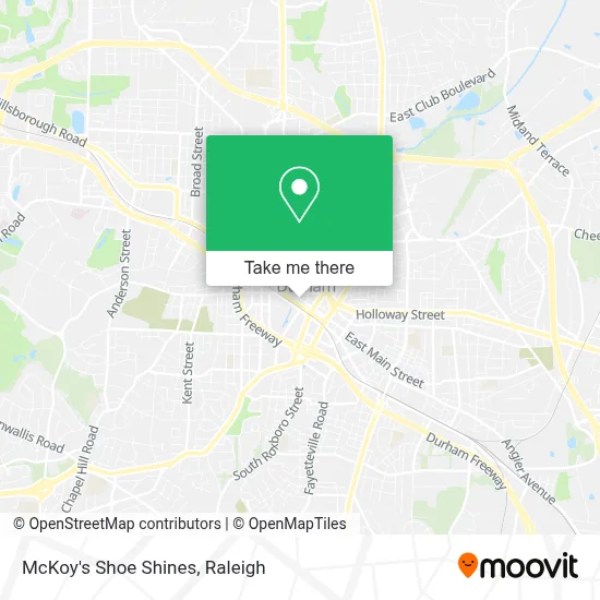 McKoy's Shoe Shines map