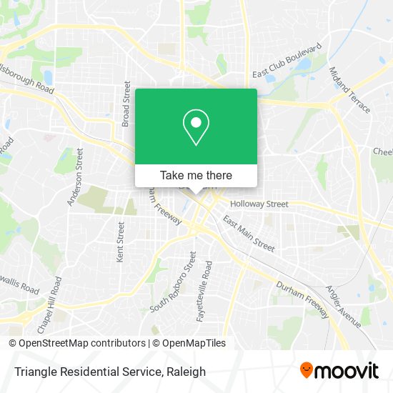 Mapa de Triangle Residential Service