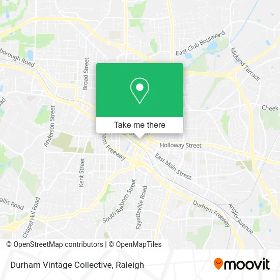 Durham Vintage Collective map