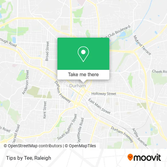 Tips by Tee map