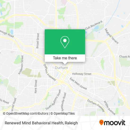 Renewed Mind Behavioral Health map