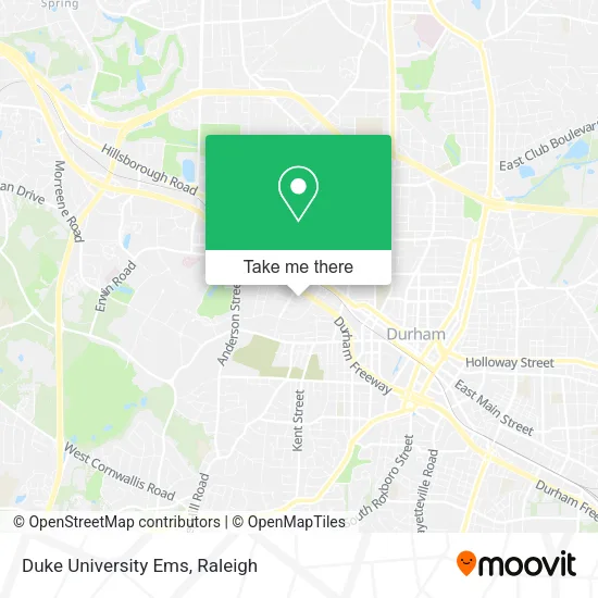 Mapa de Duke University Ems