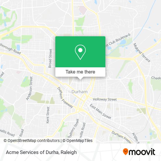 Acme Services of Durha map