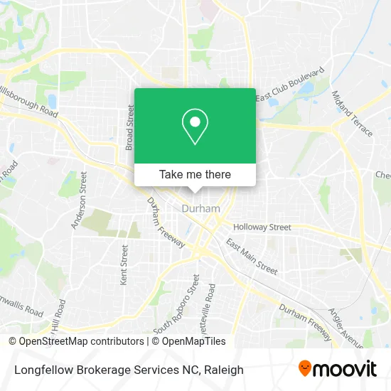 Longfellow Brokerage Services NC map
