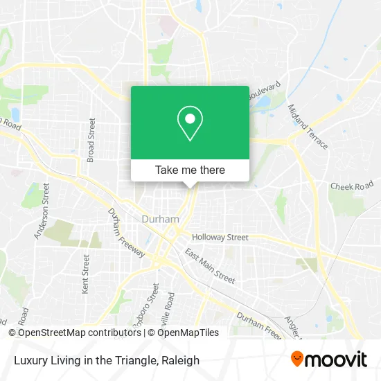 Luxury Living in the Triangle map