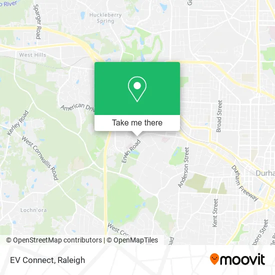 EV Connect map