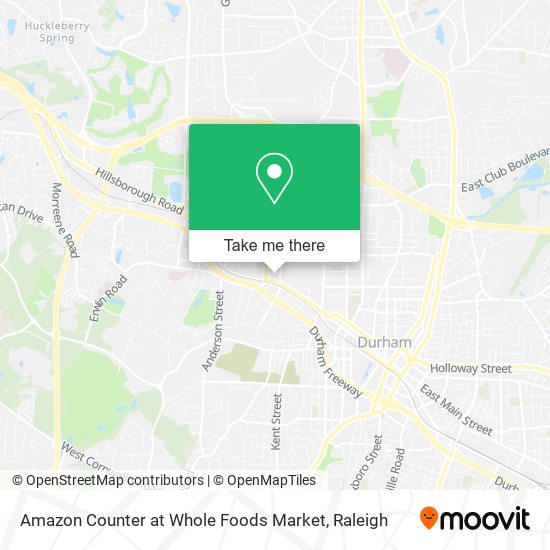 Mapa de Amazon Counter at Whole Foods Market