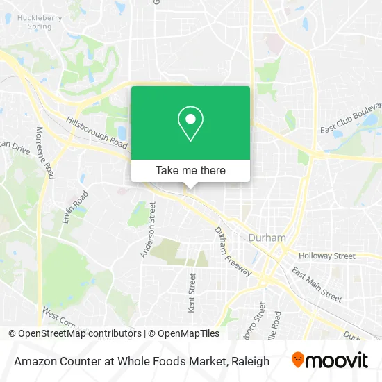 Amazon Counter at Whole Foods Market map