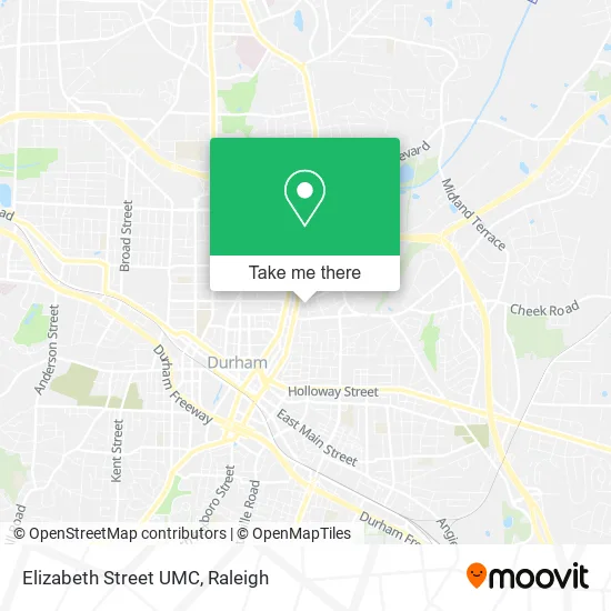 Elizabeth Street UMC map
