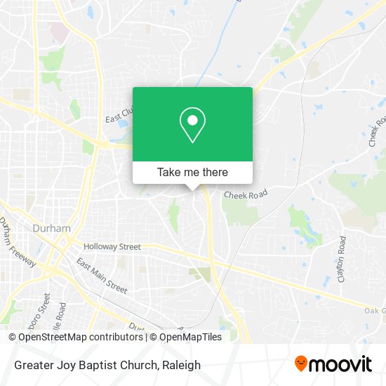 Greater Joy Baptist Church map