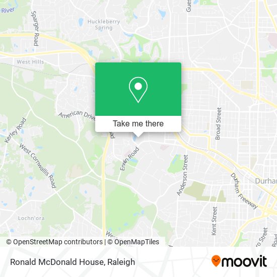 Mapa de Ronald McDonald House