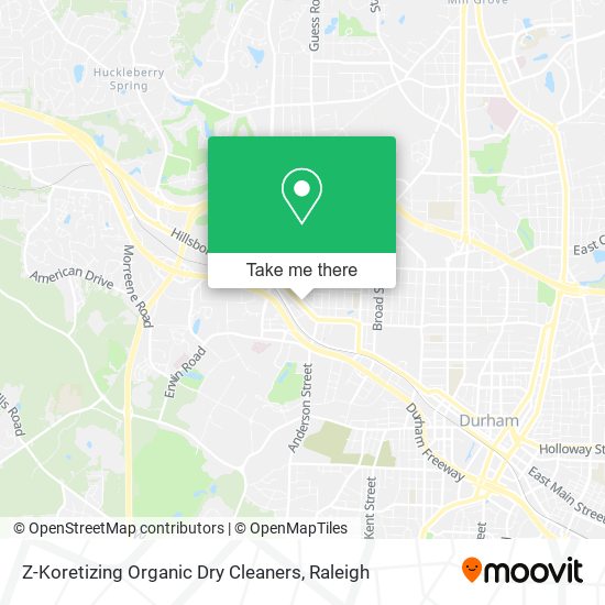 Z-Koretizing Organic Dry Cleaners map