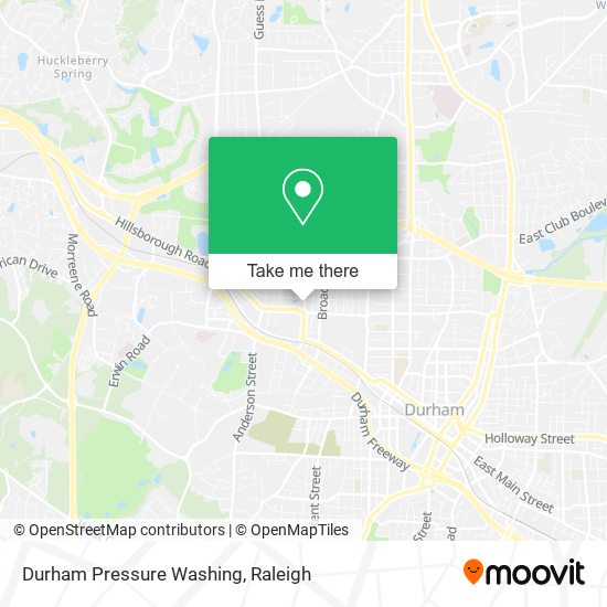 Durham Pressure Washing map