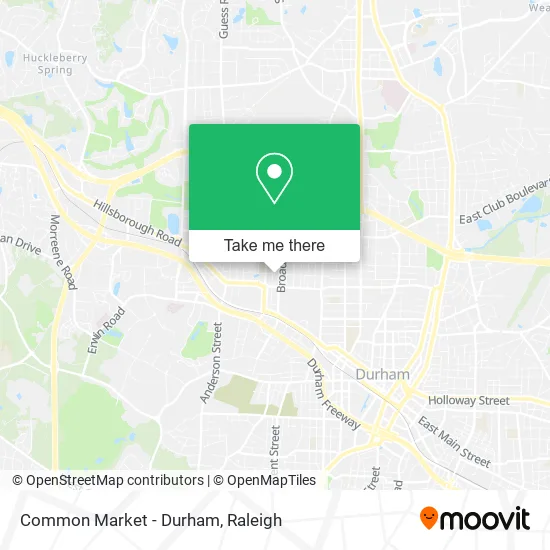 Common Market - Durham map