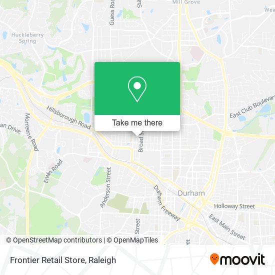 Frontier Retail Store map