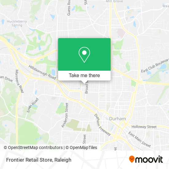 Frontier Retail Store map