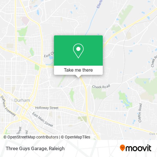 Mapa de Three Guys Garage