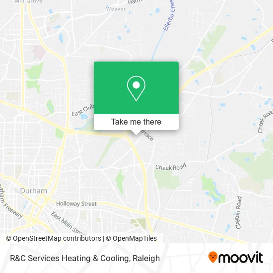 R&C Services Heating & Cooling map