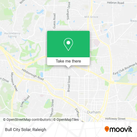 Bull City Solar map