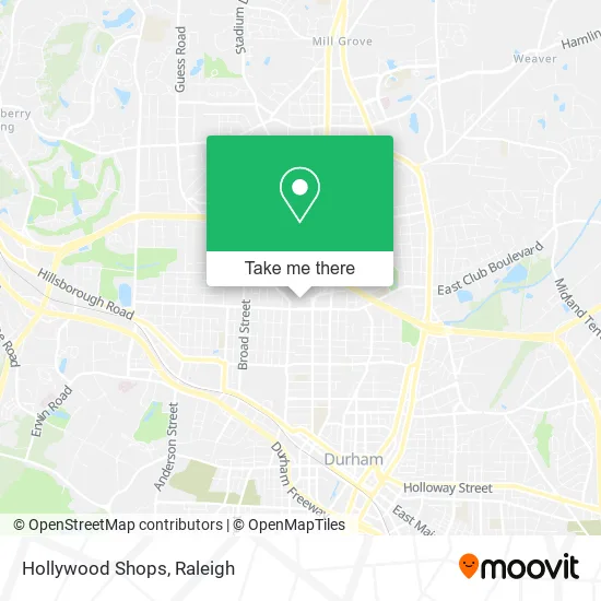 Hollywood Shops map