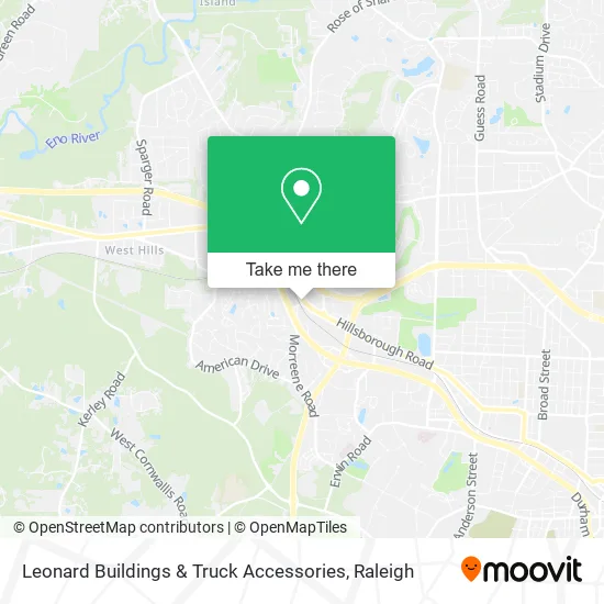Leonard Buildings & Truck Accessories map