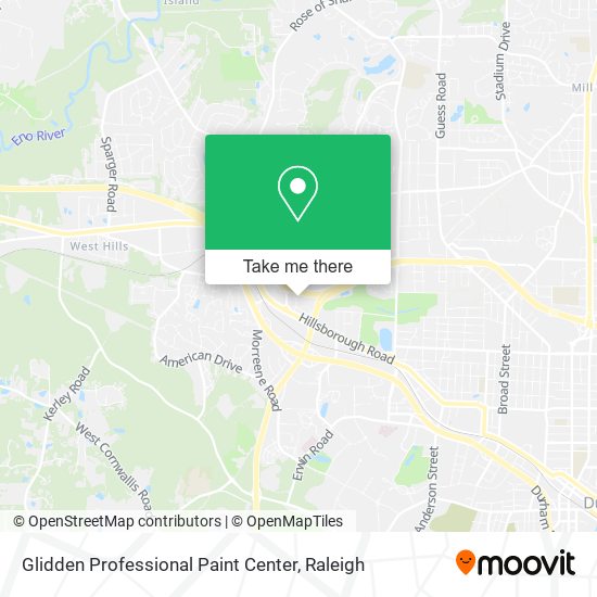 Mapa de Glidden Professional Paint Center