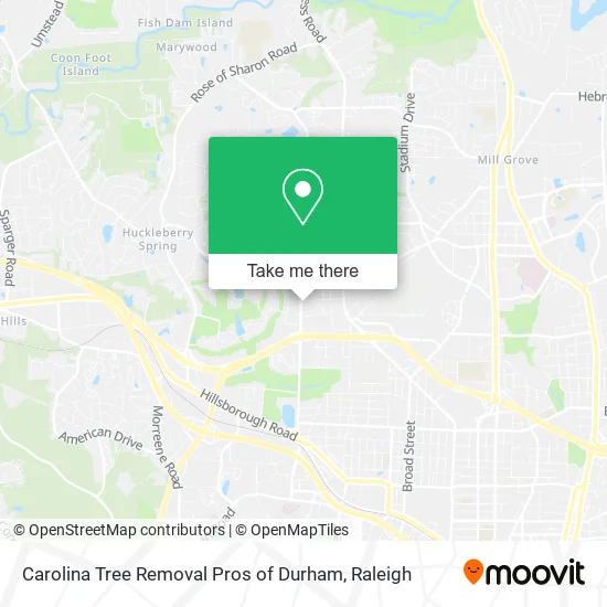 Carolina Tree Removal Pros of Durham map
