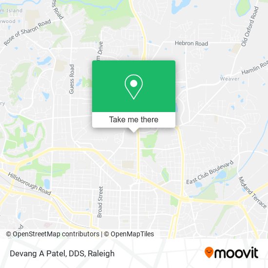 Mapa de Devang A Patel, DDS