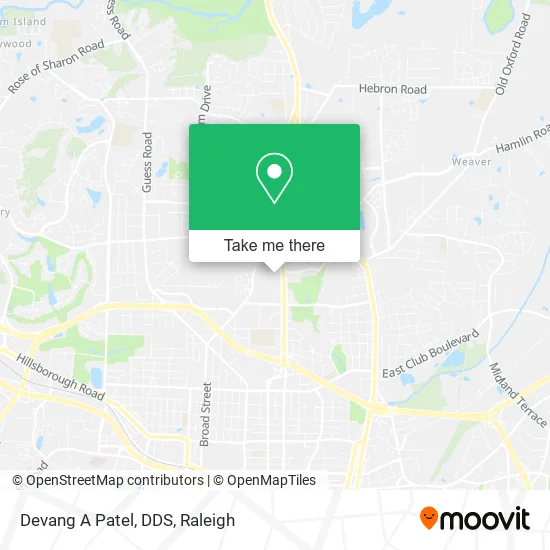 Devang A Patel, DDS map
