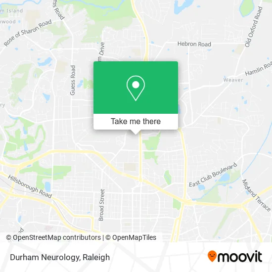 Durham Neurology map