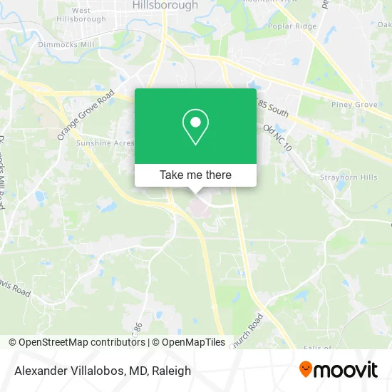 Alexander Villalobos, MD map