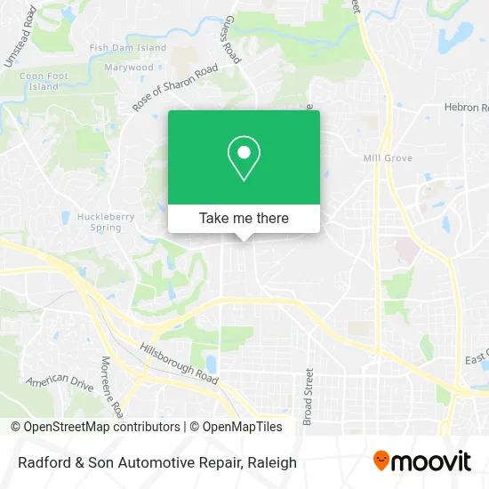 Radford & Son Automotive Repair map