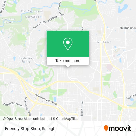 Friendly Stop Shop map