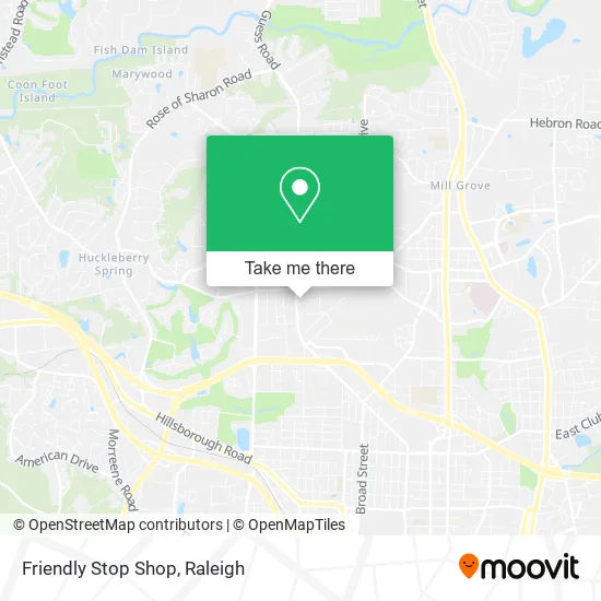 Friendly Stop Shop map