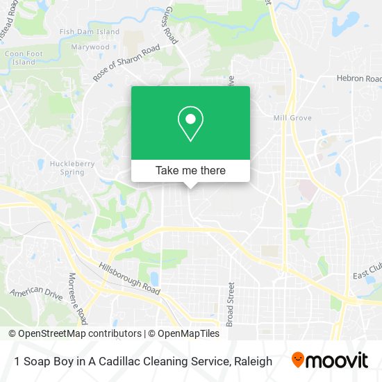 1 Soap Boy in A Cadillac Cleaning Service map