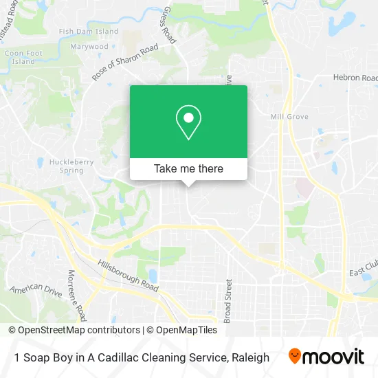 1 Soap Boy in A Cadillac Cleaning Service map