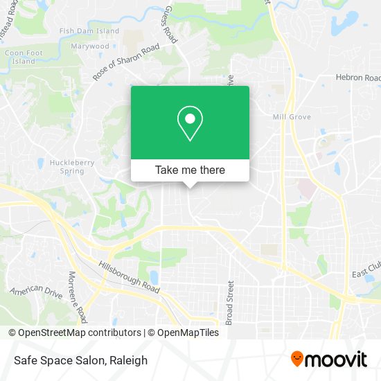 Mapa de Safe Space Salon