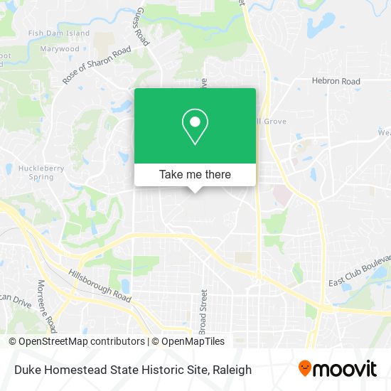 Duke Homestead State Historic Site map
