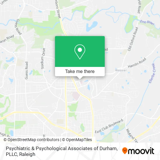 Psychiatric & Psychological Associates of Durham, PLLC map