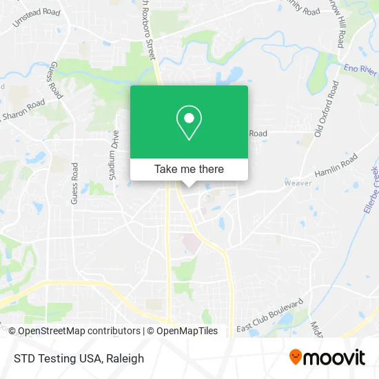 STD Testing USA map
