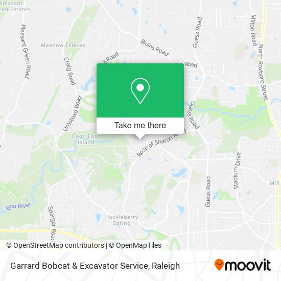 Mapa de Garrard Bobcat & Excavator Service